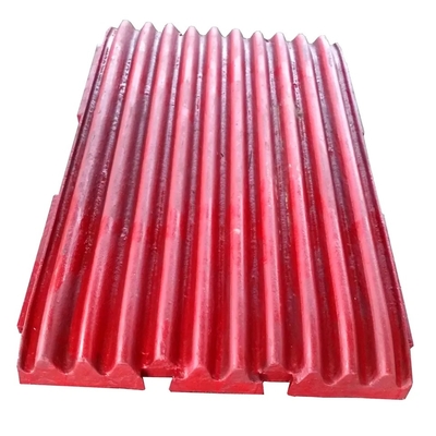 High Manganese Crusher Spare Parts Jaw Plate Warna yang dapat disesuaikan