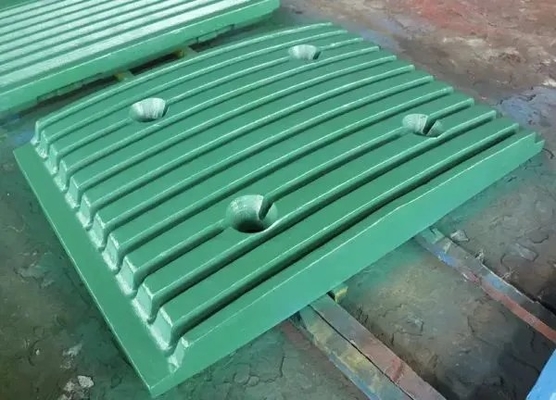 High Manganese Crusher Spare Parts Jaw Plate Warna yang dapat disesuaikan